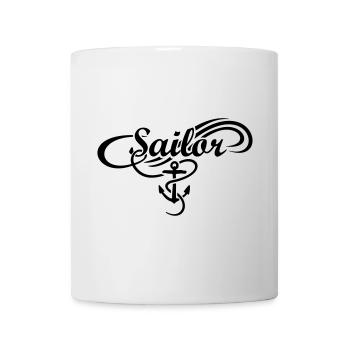 Sailor Waves Anchor Sail Sailing - Mug - white - Front