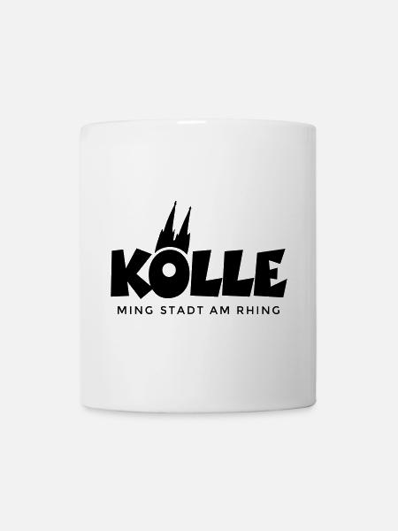 Kölle ming Stadt am Rhing Köln mit Kölner Dom - Tasse - Weiß