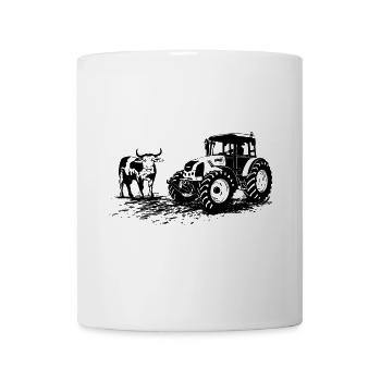 Traktor - Trecker - Schlepper - Landwirt - Tasse - Weiß - Vorne