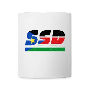 Südsudan Fahne Flagge SSD - Tasse - Weiß - Vorne