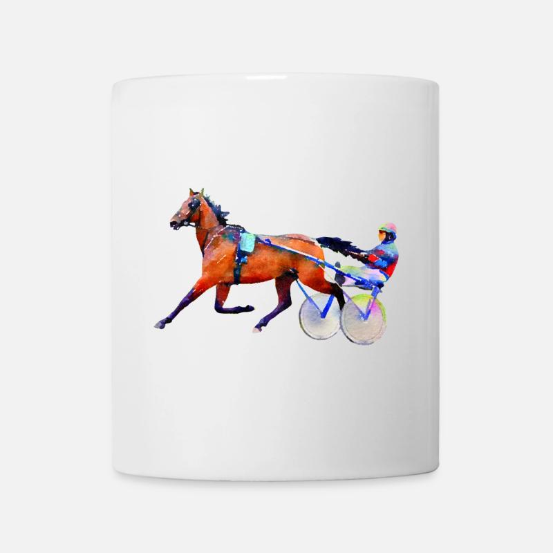 Trabrennen Traber - Tasse - Weiß