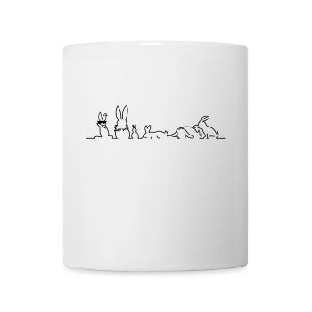 rabbits bande - Mug - white - Front