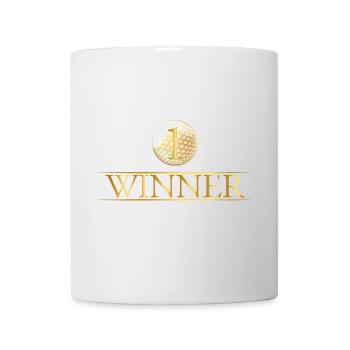 Vainqueur golf balle de golf trophée cadeau sport - Mug blanc - blanc - Devant