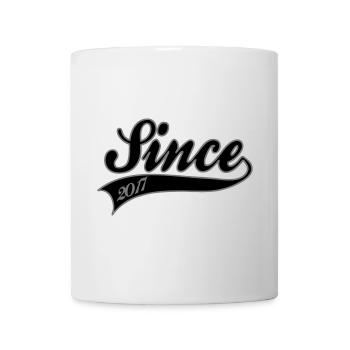 Since 2017 Vintage Script | Retro Anniversary Art - Mug - white - Front
