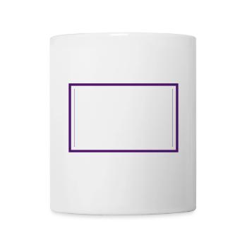 Cadre avec filet | Graphique vectoriel >couleur changeante - Mug blanc - blanc - Devant
