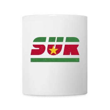 Bannière drapeau Suriname SUR - Mug blanc - blanc - Devant