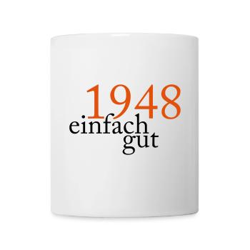 Jahrgang 1948 geboren - Tasse - Weiß - Vorne