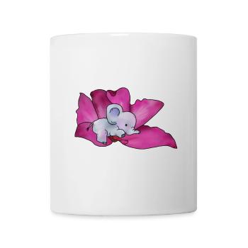 Elephant in blossom - Mug - white - Front