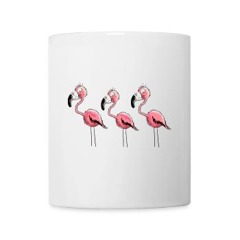 Three Flamingos - Mug - white - Front