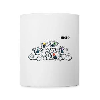 Hello Teddys - Polar Bear - Bears - Comic - Mug - white - Front
