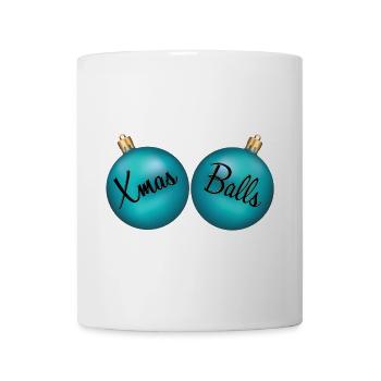 Noël joyeux noël chandail boules de noël - Mug blanc - blanc - Devant