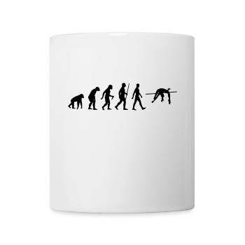 Hochsprung Evolution Leichtathletik Hochspringer - Tasse - Weiß - Vorne