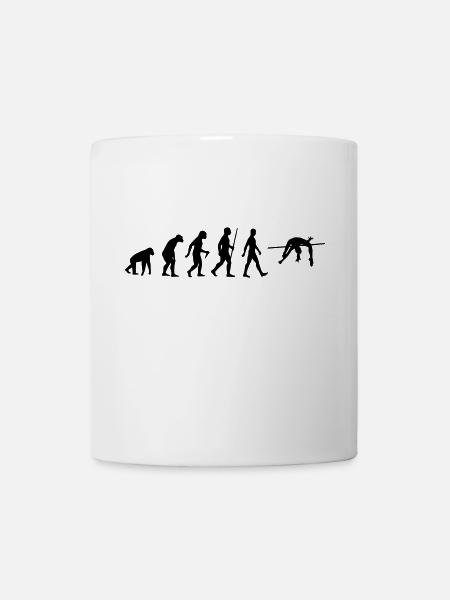 Saut en hauteur athlétisme évolution saut en hauteur - Mug blanc - blanc