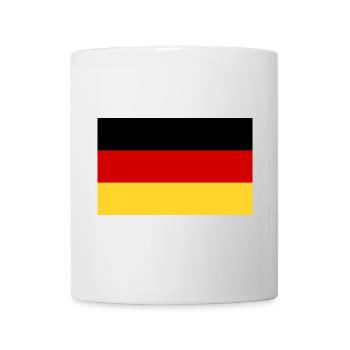 Deutsche Flagge - Tasse - Weiß - Vorne