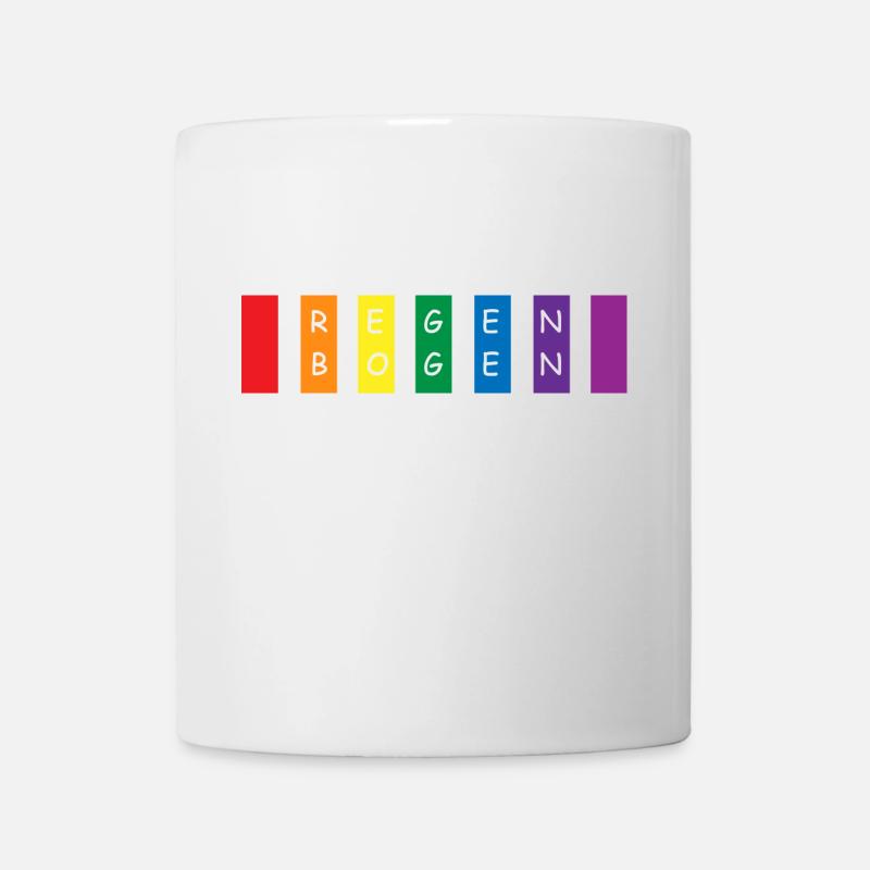arc en ciel - Mug blanc - blanc