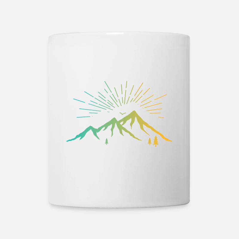 Montagnes rayonnantes - Mug blanc - blanc