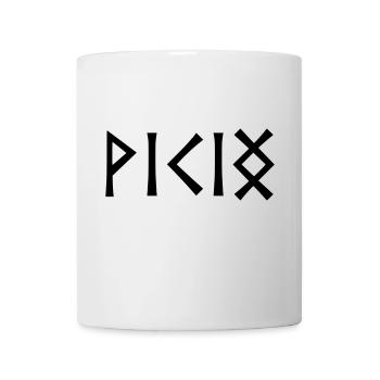 Viking in runes - Mug - white - Front