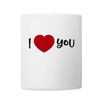T-shirt I Heart You I LOVE YOU gift love heart - Mug - white - Front