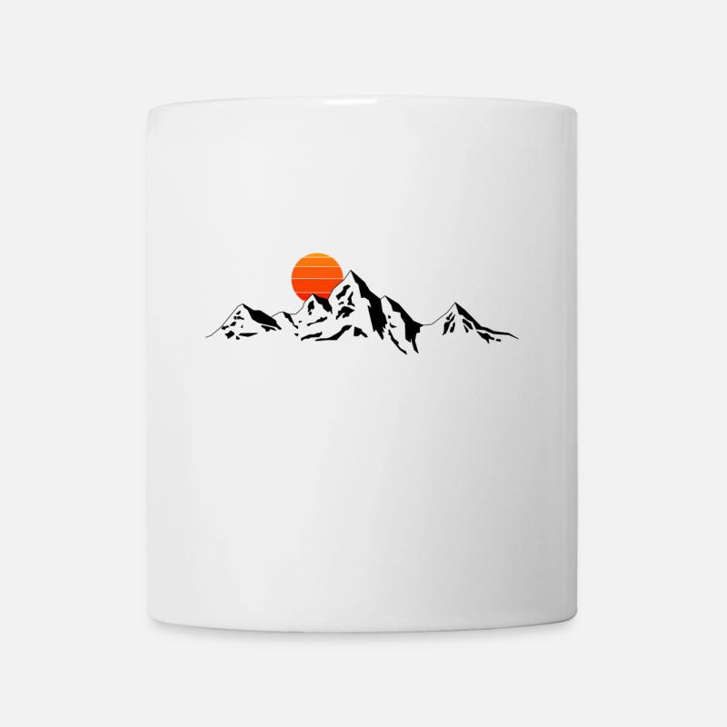 Berge Klettern und Wandern - Tasse - Weiß