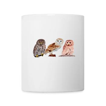 Trio of owls - Mug - white - Front