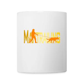 Mantrailing Orange/gold - Tasse - Weiß - Vorne