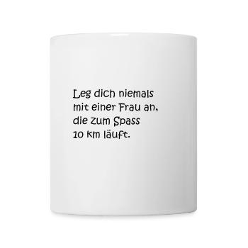 Laufspruch - Tasse - Weiß - Vorne