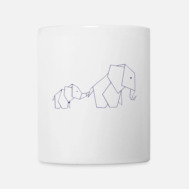 Elefant - süßes Design - Tasse - Weiß