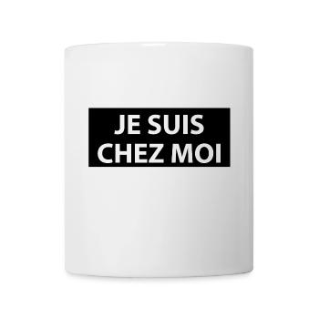 Je suis chez moi humour je suis coronavirus - Mug blanc - blanc - Devant