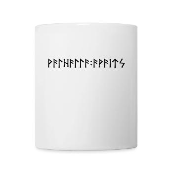 Walhalla Awaits - Rune écrit - Mug blanc - blanc - Devant