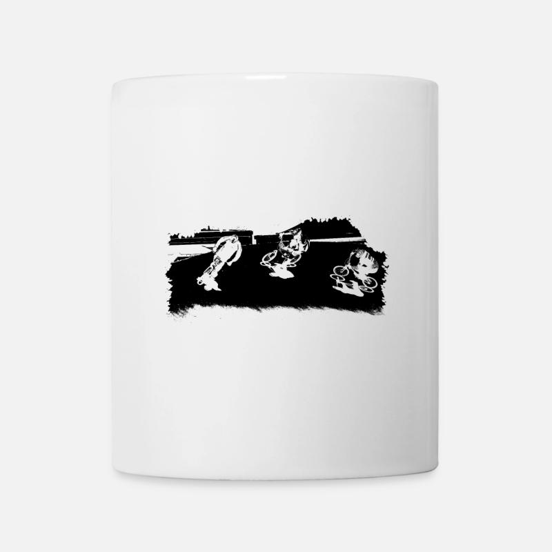 BMX-Rennen - Tasse - Weiß