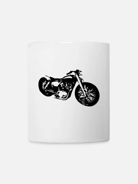 vieille moto - Mug blanc - blanc