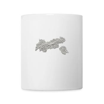 Tirol Topographie carte montagnes - Mug blanc - blanc - Devant