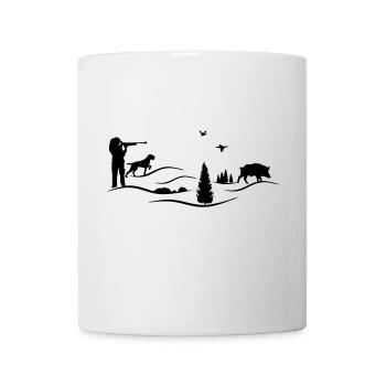 Pointeur filaire chasseresse - Mug blanc - blanc - Devant