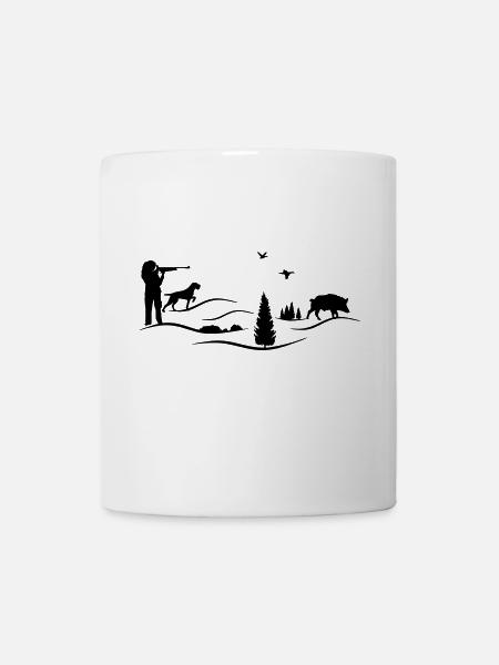 Pointeur filaire chasseresse - Mug blanc - blanc