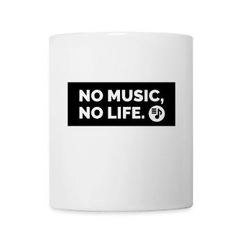 no music no life - Mug blanc - blanc - Devant