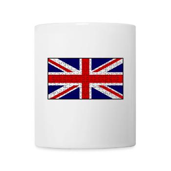 Union Jack Flag Jigsaw - Mug - white - Front