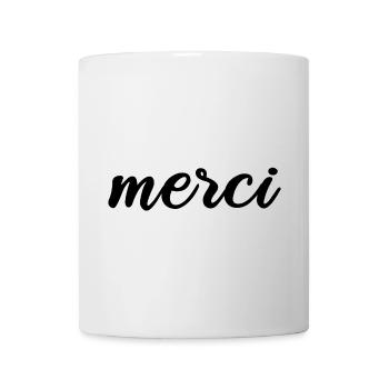 Merci Frankreich Danke Französisch - Tasse - Weiß - Vorne