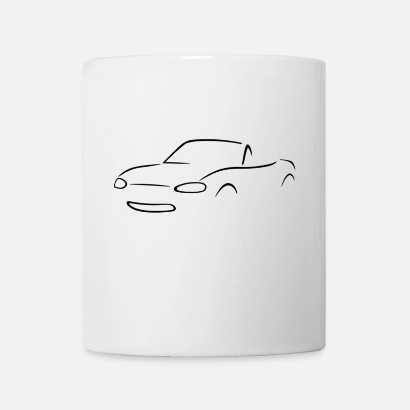 Miata NB noire - Mug blanc - blanc