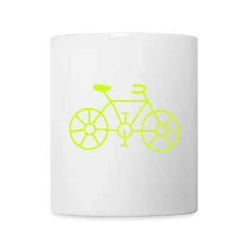Fahrrad, Fahrrad, Fahrrad, Ruhestand, Geburtstag - Tasse - Weiß - Vorne