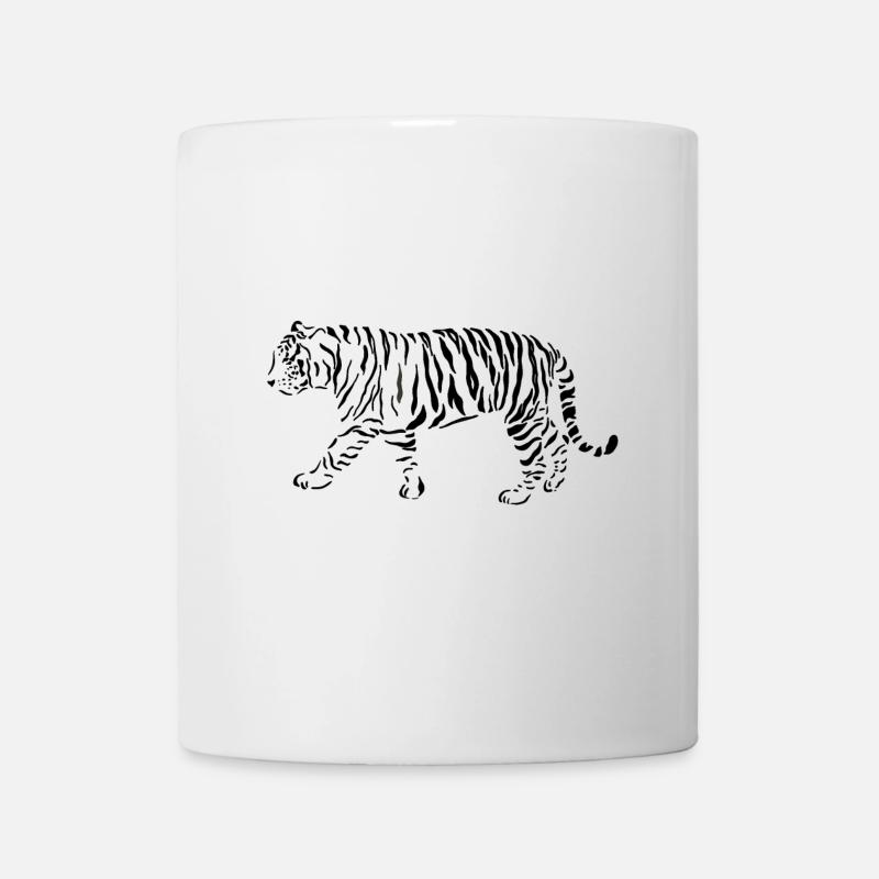 Walking tough tiger - Mug - white