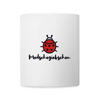 Modschegiebchen Marienkäfer Sächsisch Dialekt - Tasse - Weiß - Vorne