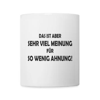 lustiger Spruch lustige Sprüche Humor Maske Idee - Tasse - Weiß - Vorne