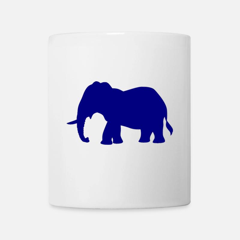 Éléphant - Mug blanc - blanc