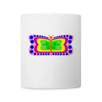 Papillon - Mug blanc - blanc - Devant