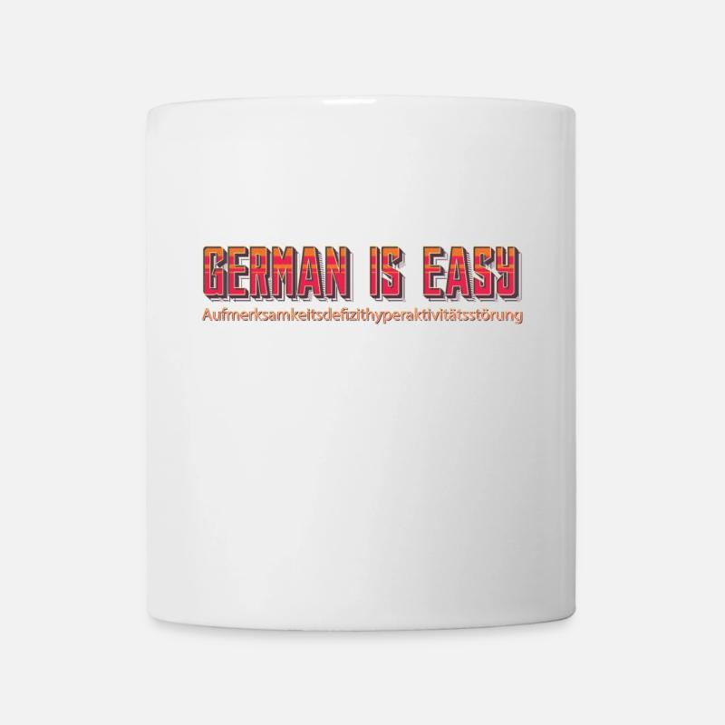 German is easy - Tasse - Weiß
