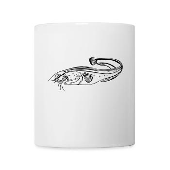 Wels - Angler - Tasse - Weiß - Vorne