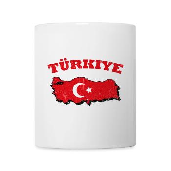 Türkiye Türkei Karte Flagge Halbmond Stern turkish - Tasse - Weiß - Vorne