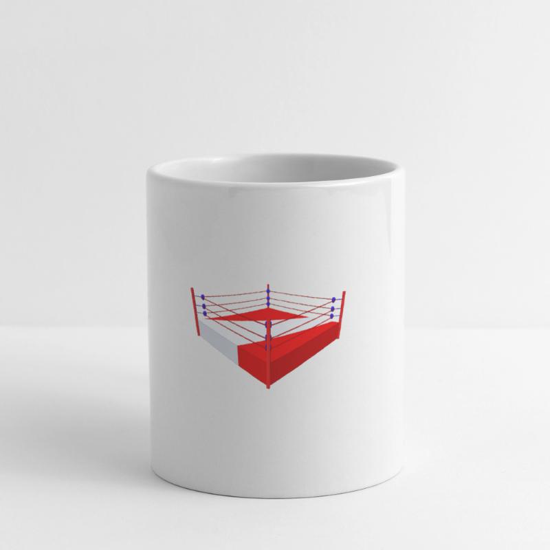 Ring de boxe, boxe, boxe Mug blanc