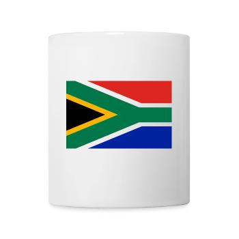 Drapeau de l’Afrique du Sud - Mug blanc - blanc - Devant