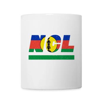 NCL Flagge Fahne Neukaledonien Geschenkidee insel - Tasse - Weiß - Vorne